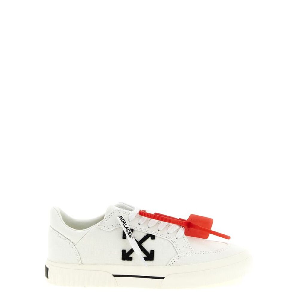 Off-White Bicolor Cotton Low Top Men's Sneakers